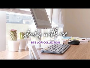 🎧 BTS lofi study with me | BTS lofi relaxing study music, real-time, 1 hour
