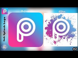 PicsArt Easy Tutorial-Ink Splash Logo