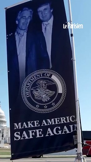 Une statue satirique montrant Donald Trump et le délinquant sexuel Jeffrey Epstein s’enlaçant comme dans la scène culte du film « Titanic » a été installée à Washington, ce mardi 10 mars. L'œuvre a été créée par le groupe d'artistes anonyme The Secret Handshake, qui avait déjà érigé plusieurs sculptures pour dénoncer l’amitié supposée entre les deux hommes ces derniers mois. #sinformersurtiktok #pourtoi #trump #epstein #epsteinfiles