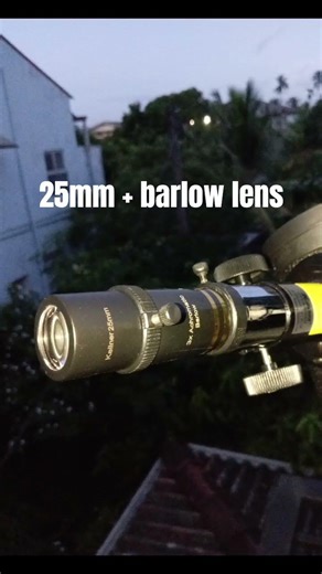 I observed moon with different eyepieces #moon #telescope #observe #eyepiece #astrophotography