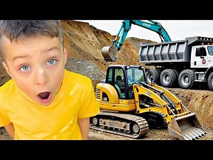 Construction Vehicles Adventure 🚜 Diggers for Kids 🏗️Excavators for Kids 🚧 Educational Videos - Videos For Kids