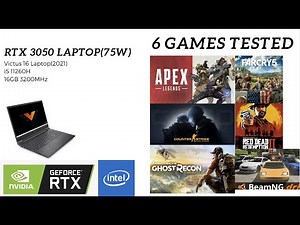 RTX 3050 Laptop(75W) In 6 Games