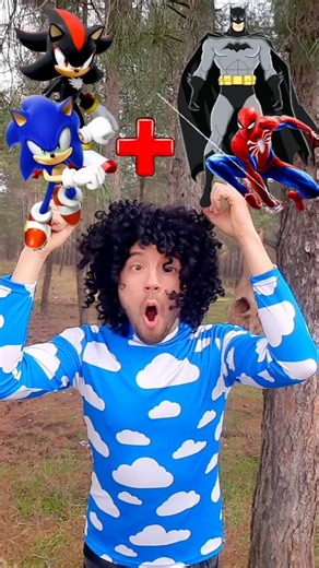 Sonic and Shadow + Spiderman and Batman and Huggy Wuggy = Marvel Animation