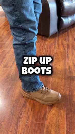 Boot review: the hubs lived them. They are a good looking, comfy pair of zip up boots!! #boots #zipupboots #bootfashion #bootreview #tiktokshopfinds