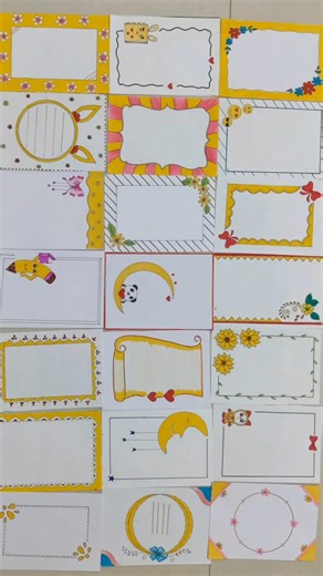 easy border design/Project work designs/border design for project/border design/assignment #shorts