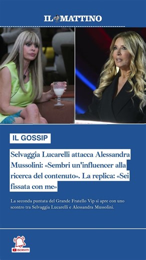 Selvaggia Lucarelli attacca Alessandra Mussolini: «Sembri un'influencer alla ricerca del contenuto»