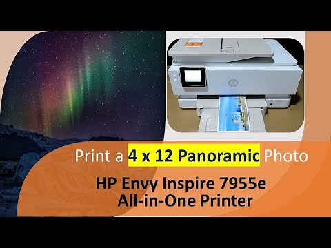 HP Envy Inspire 7955e All In One printer : Print A 4x12 Panaromic Photo using HP Smart