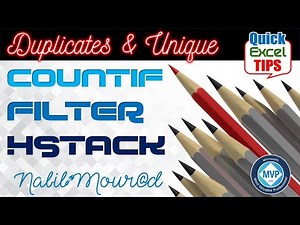 Duplicates and Unique with FILTER & HSTACK- Quick Tip #1