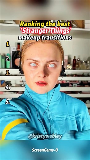 Ranking the best ‘Stranger Things’ makeup transitions.#StrangerThings#makeup