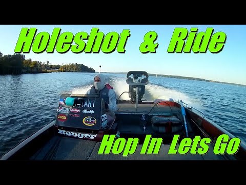 1989 Ranger 361V Bass Boat Mercury XR4 150 Outboard Holeshot & Test Ride
