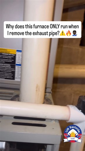 IJN Eastside Heating & Cooling on Instagram: "⚠️ 25-year-old Trane furnace mystery… This furnace runs fine ONLY when I remove the exhaust pipe Put the pipe back on… it shuts down Before you ask 👇🏿 Venting checked No blockage Intake/exhaust are clear So now I’m asking the pros and homeowners… What do YOU think the issue is? Pressure switch? Draft issue? Heat exchanger? Something else?"
