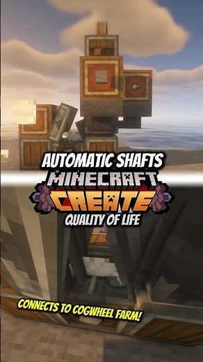 Automatic Shafts Minecraft Create #minecraft #createmod