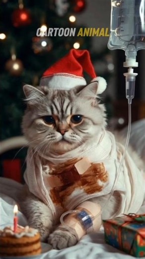 😭😭😭😭😭😭😭😭😭😭 #animalanimation #animalintelligence #cat #cake #chrismas