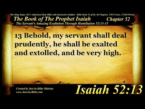 Isaiah Chapter 52 - Bible Book 23 - Holy Bible Audio Text - King James Read Along Bible