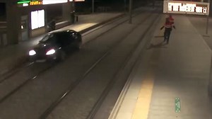 Drunk woman drove more than 1km down metro tracks