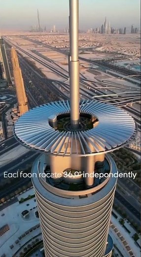 Dubai's Rotating Skyscraper - Each Floor Spins 360 Degrees! 🌀
