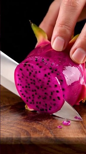 Jelly Glass Dragon Fruit ASMR: Satisfying Slices