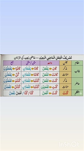 Arabic grammar |Easy Arabic Grammar|Conjugation of كان يفعل (Fail Mazi Istamrari)