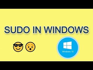 Sudo in Windows