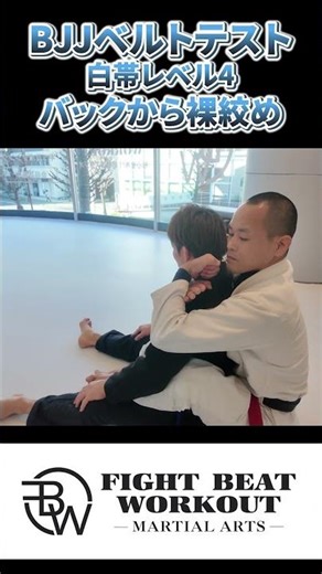 バックから裸絞め（リアネイキッドチョーク）【BJJレベル4】