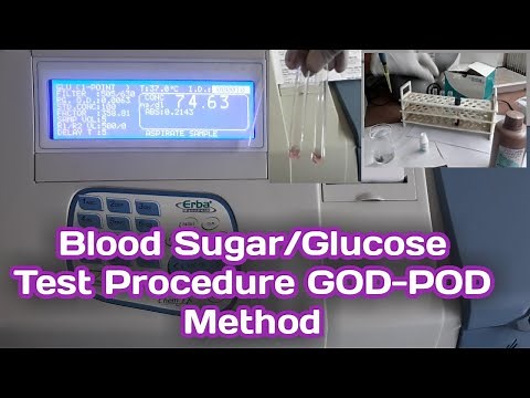 Blood Sugar/Glucose Test Procedure in Semiautomatic Biochemistry analyser by GOD-POD Method