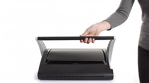 GBC CombBind C200 Binding Machine, 20 Sheet Punch Capacity, 330 Sheet Binding Capacity, A4, Black,