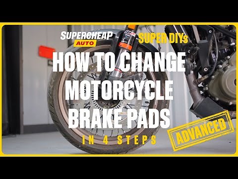 How To Change Motorcycle Brake Pads - SUPER DIYs