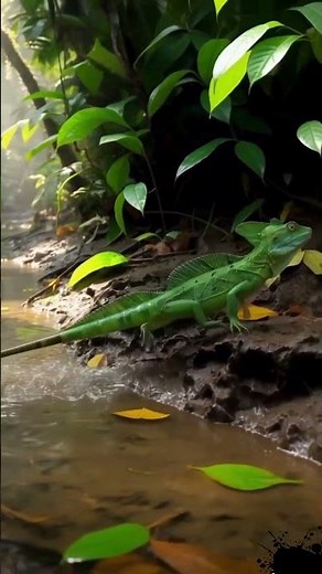 Lizard Water Run: Basilisk Running on Water