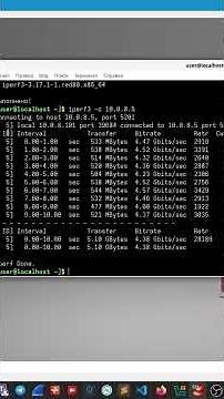 The iperf3 utility. #linux #network