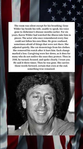 The Last Words of Gene Wilder: A Touching Alzheimer's Story #Shorts