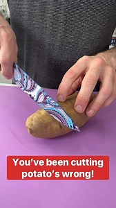 1.3M views · 1.5K reactions | Great potato cutting hack This original video was produced by Network Media LLC Productions, Rick Lax and Jennie Carroll | Hack 'n' Giggle | Facebook
