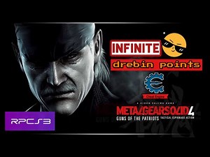 Metal Gear Solid 4 rpcs3 best setting patches Unlock 60fps infinte drebin points (2023)
