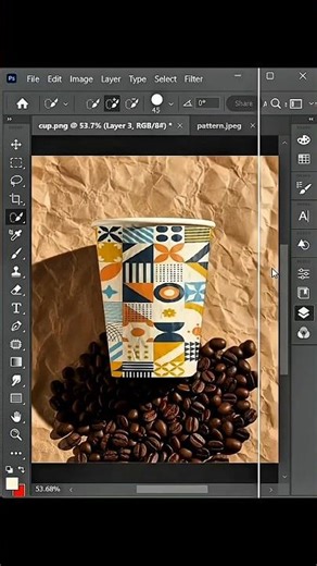 Create a Realistic Coffee Cup Mockup in Seconds! #viral