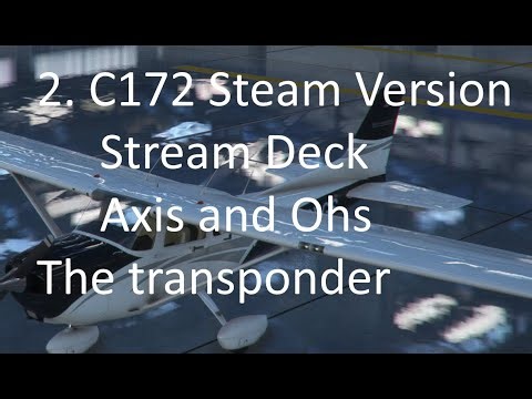 2 C127 Steam Gauge - the transponder using AAO and Stream Deck