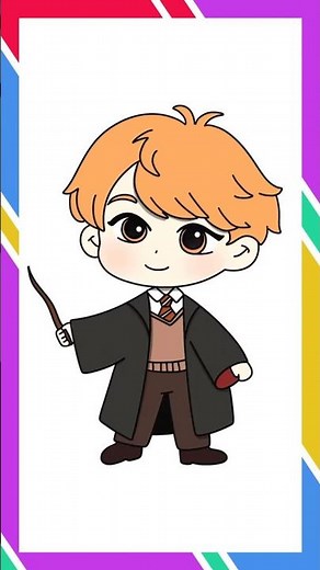 Drawing Ron Harry Potter Cartoon Easy