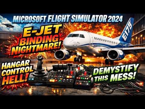 MSFS 2024 E175 E Jet Binding Guide | Fix Axis, Throttles, Reversers and MCP with Hangar Control