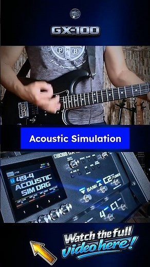 Acoustic Simulation on the BOSS GX100 #guitar #guitarist