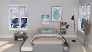 Full Size Bed Frame with Trundle and 2 Storage Drawers,Solid Wood Trundle Bed Full Size, Full Trundle Bed for Kids,Teens,Adults,Gray