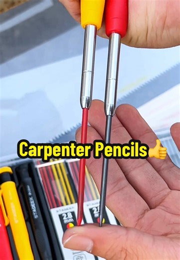 Best bang for your buck🔥💯!! I am DONE sharpening carpenters pencils. Tired of them just snapping off due to low quality graphite.#fyp#foryoupage#foryou#mechanicalpencil#carpentry#pencil #carpenterpencils #constructionpencil #contractor#makersoftiktok #makers #bluecollar #construction#concretecarpenter #diytools #pencil#carpentry#CarpenterTools#homeimprovement#construction#woodworking#plumber#electrician#handtools#DIYEssentials#tool#DIY#tip#tips#wood#woodworking#skills#amazing#ideas#toolslifeha