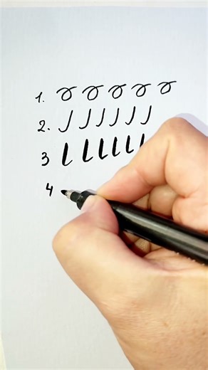 Letter A Calligraphy — Simple Steps for Beginners. #short #calligraphy #miraluneworkshop