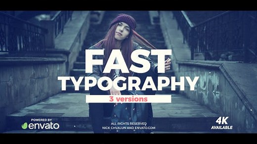 Download Fast Typography - FREE Videohive - aedownload.com