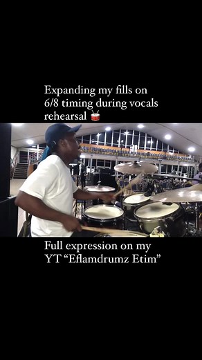 I love this 6/8 fills expansion full video on YouTube “Eflamdrumz Etim” #eflamdrumz #drummer #musician #fills #application #practice