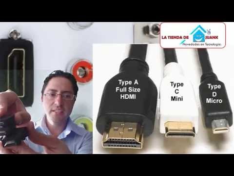cual es la diferencia entre video mini hdmi vs micro vs hdmi puertos ?