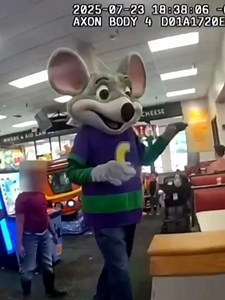 Mascot Arrested at Chuck E. Cheese in Florida