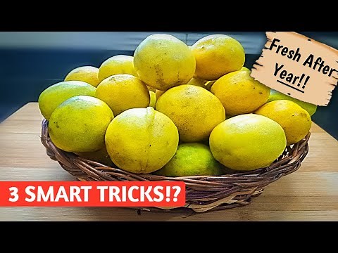 3 SMART WAYS! HOW TO STORE LEMON FOR LONG TIME | HOW TO STORE LEMON JUICE | KITCHEN TRICKS AND TIPS