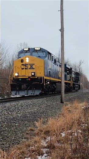 New CSX CM44AC 7327 (245) does a power pass with NS Norfolk Southern AC44C6M 3991 on Wabtec testtrk.