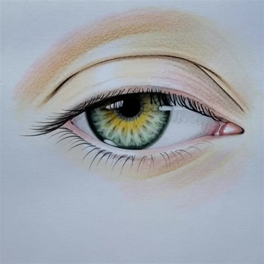 Eyeball in colouring pencil | Lawrence Pook