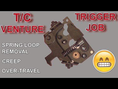 Thompson Center Venture Trigger Adjustment T/C Taking out the Creep and Cutting the Spring!