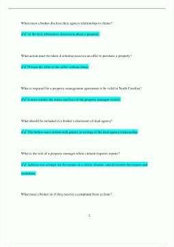 NC Post Licensing 303 Questions and Answers Already Passed2805