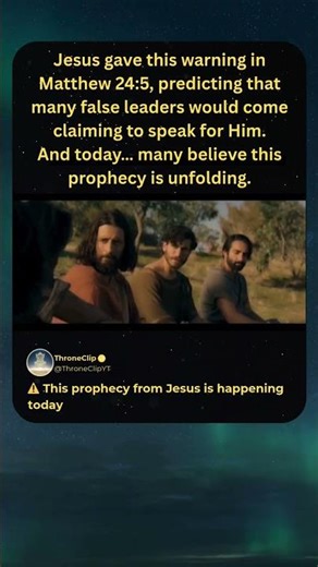 Jesus Warned Us… And It's Happening Now 😳 #jesus #thechosen #shorts